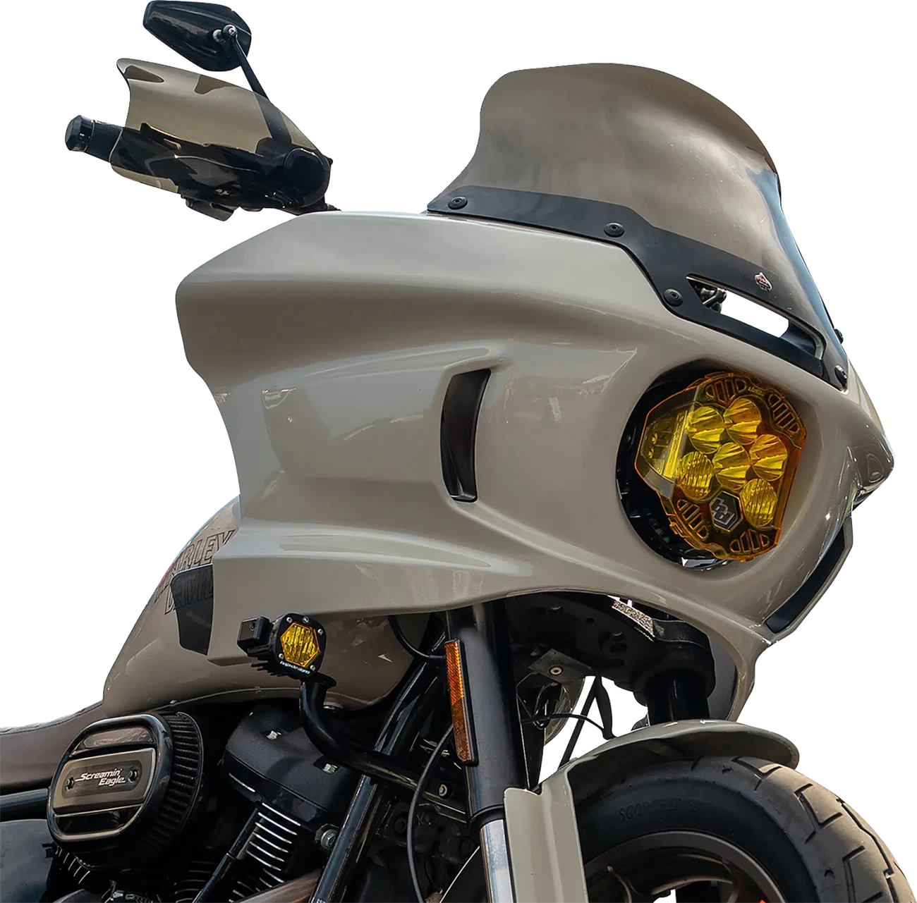 Klock Werks Flare Handguards for Harley-Davidson (Cable Clutch, Bronze)