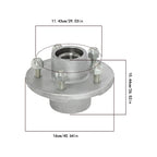 Pre Greased Trailer Hub for 3500lb Trailer Axle (5 on 4.5")