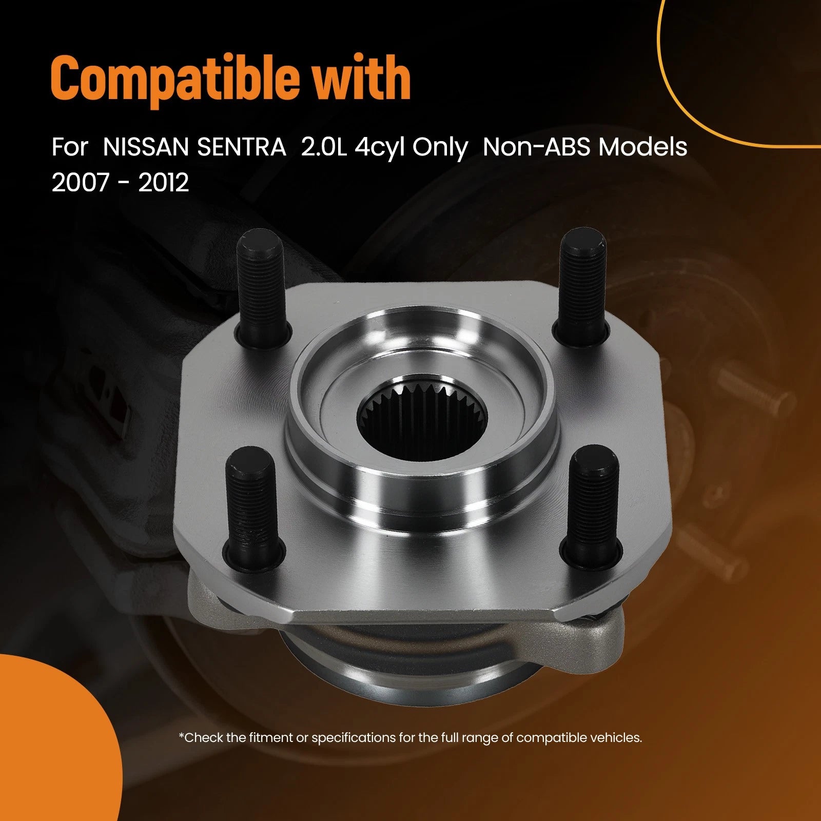 Front Wheel Hub & Bearing Module for Nissan Sentra 2.0L (2007–2012)