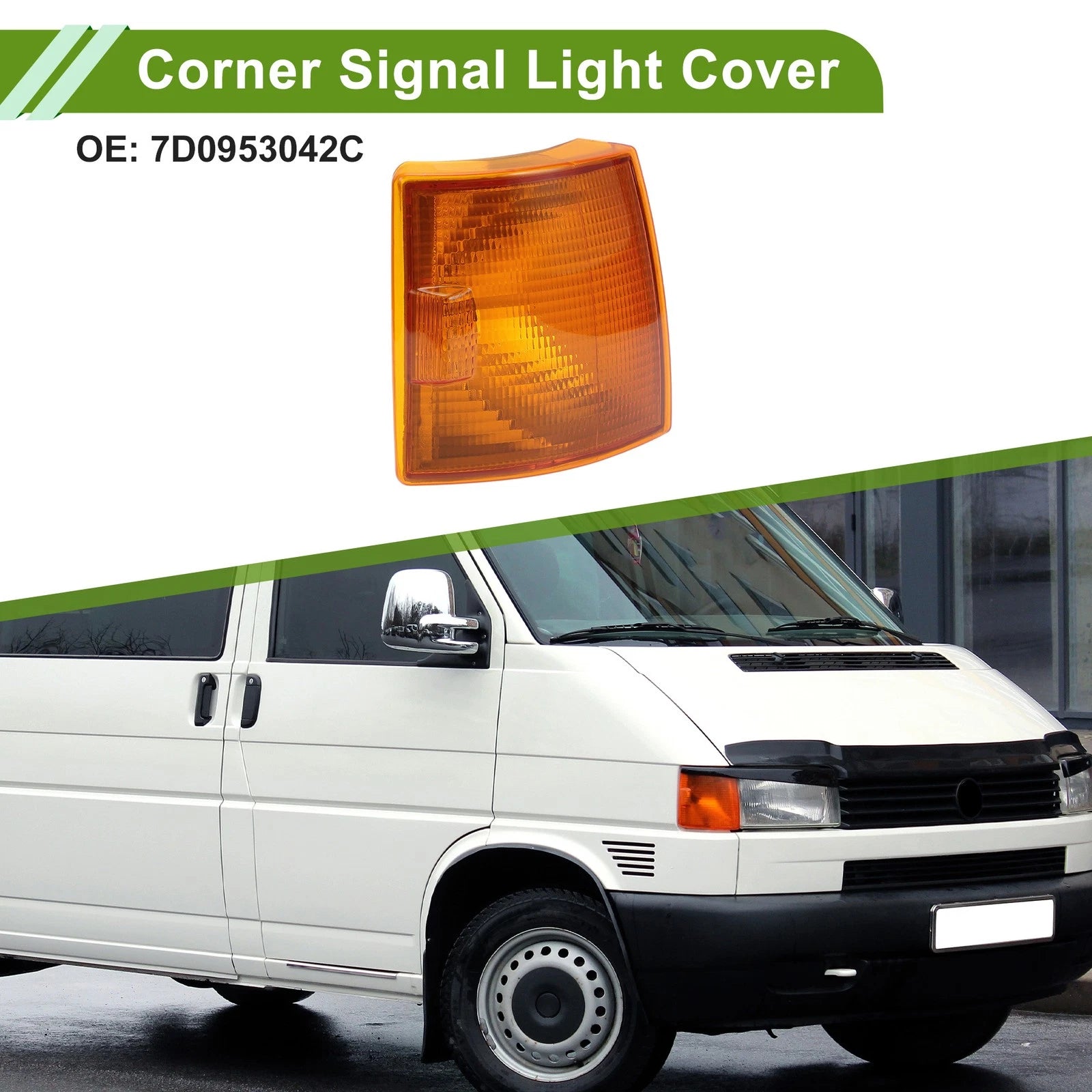 1Pc Right Corner Signal Light Cover for Volkswagen T4 (1995–2003) No. 7D0953042C