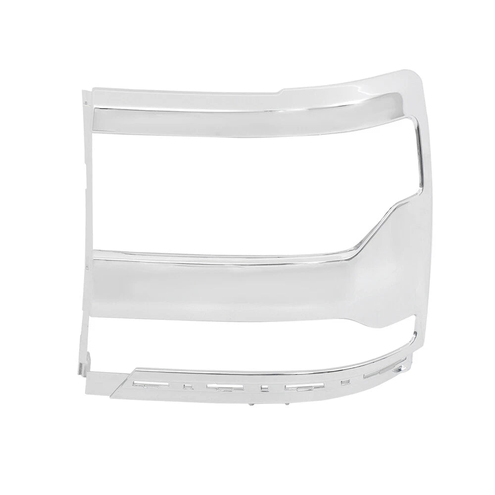 Headlight for Chevy Silverado 1500 (2016–2018) Chrome Trim Bezel Cover