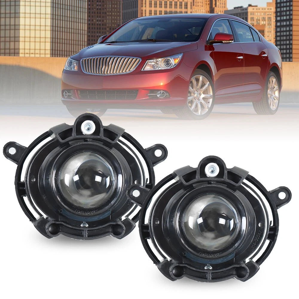 Fog Light Assembly Set of 2 H11 Halogen 55W for Buick LaCrosse (2010–2013)