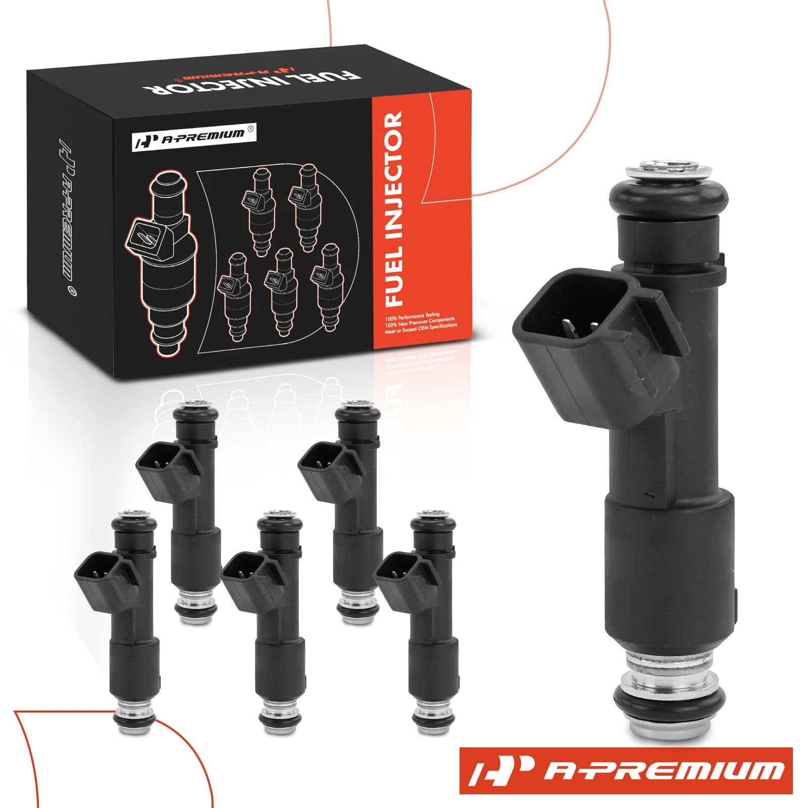 6x Fuel Injectors for GMC Envoy, Chevy Trailblazer, Saab 9-7x (2008â2009)