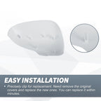 Left Side Rearview Mirror Cover Cap White for Toyota Prius (2010–2012)