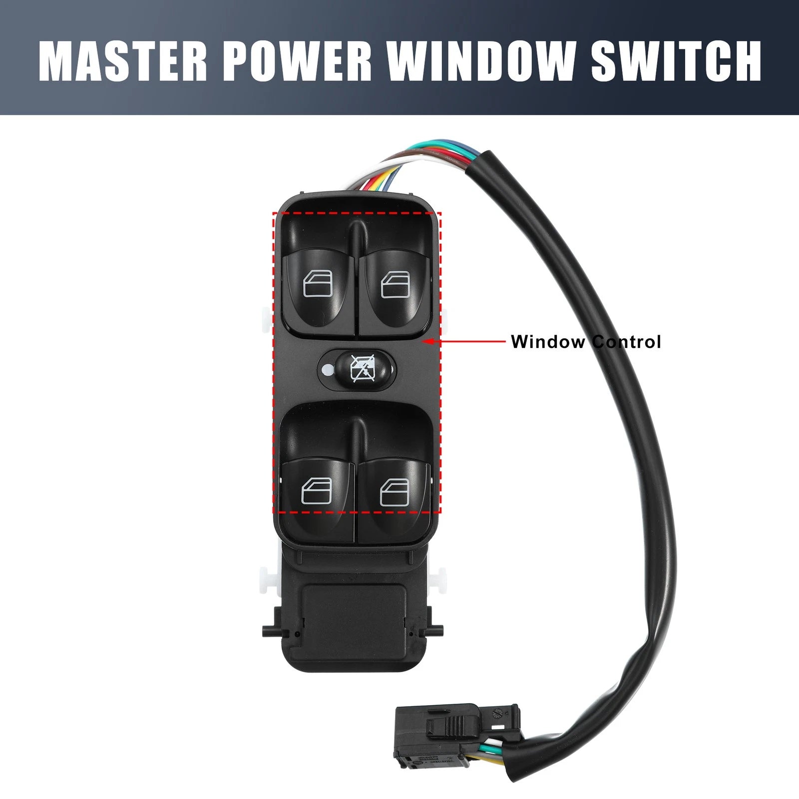 Master Power Window Switch A4638202210 for Mercedes-Benz G500 (2002–2008)
