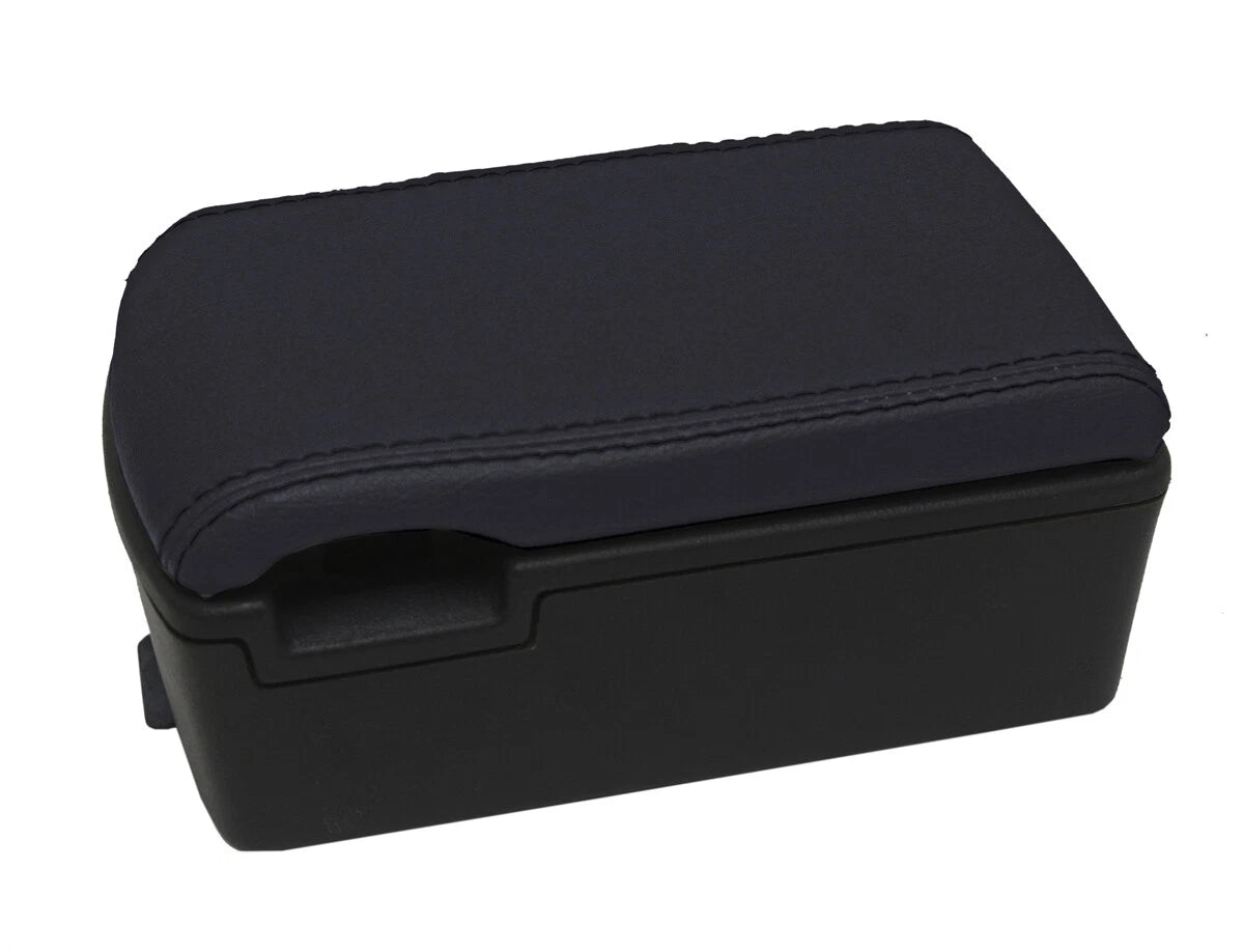 Console Lid Armrest Cover for Nissan D22 Frontier (1999–2004) Black PVC Leather