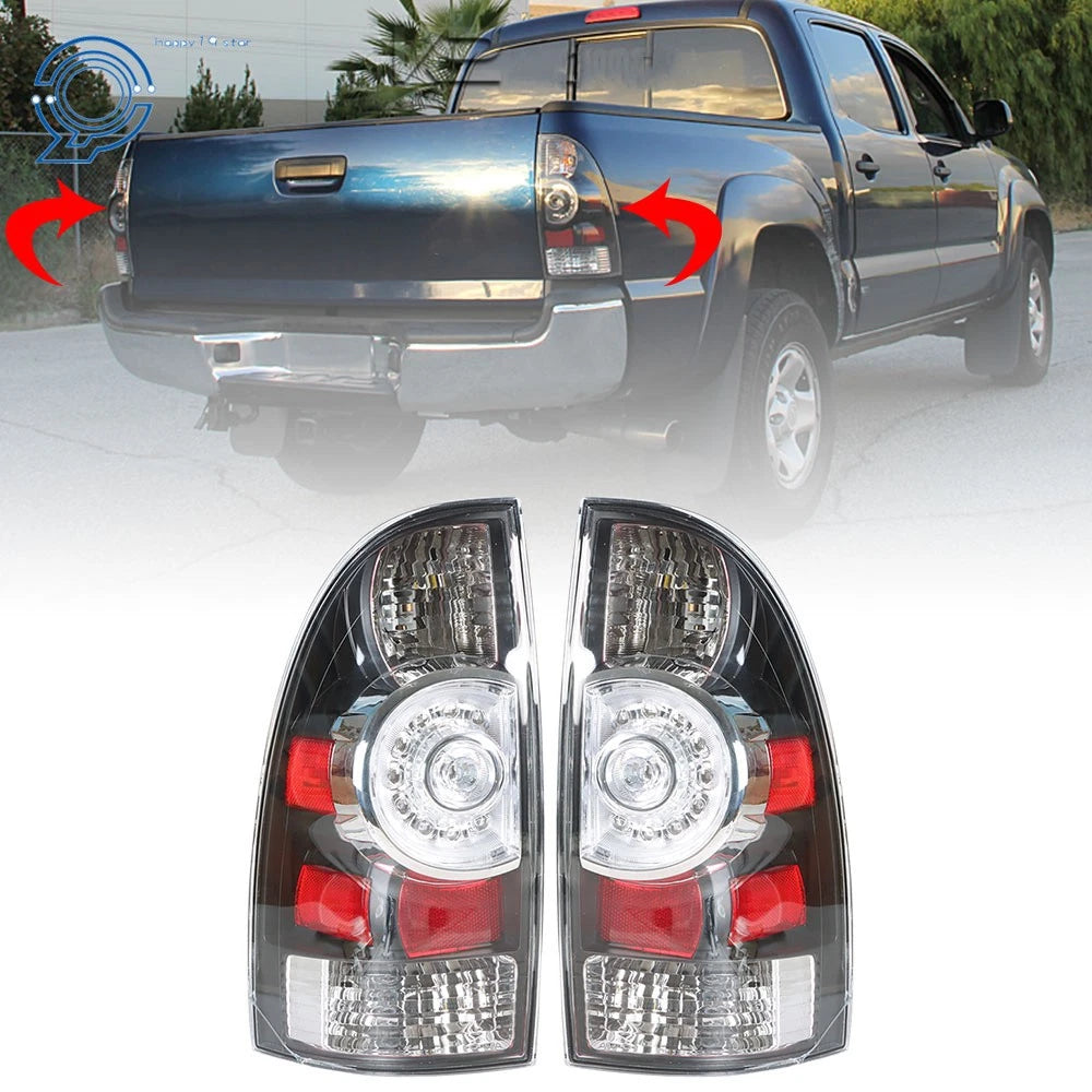 Smoked Gray LED Tail Lights for Toyota Tacoma (2005–2015)