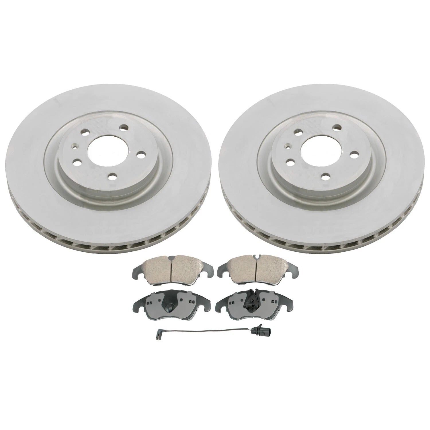 Front Brake Kit 345mm Rotors & Akebono Ceramic Pads for Audi S4 S5 (2010–2016)