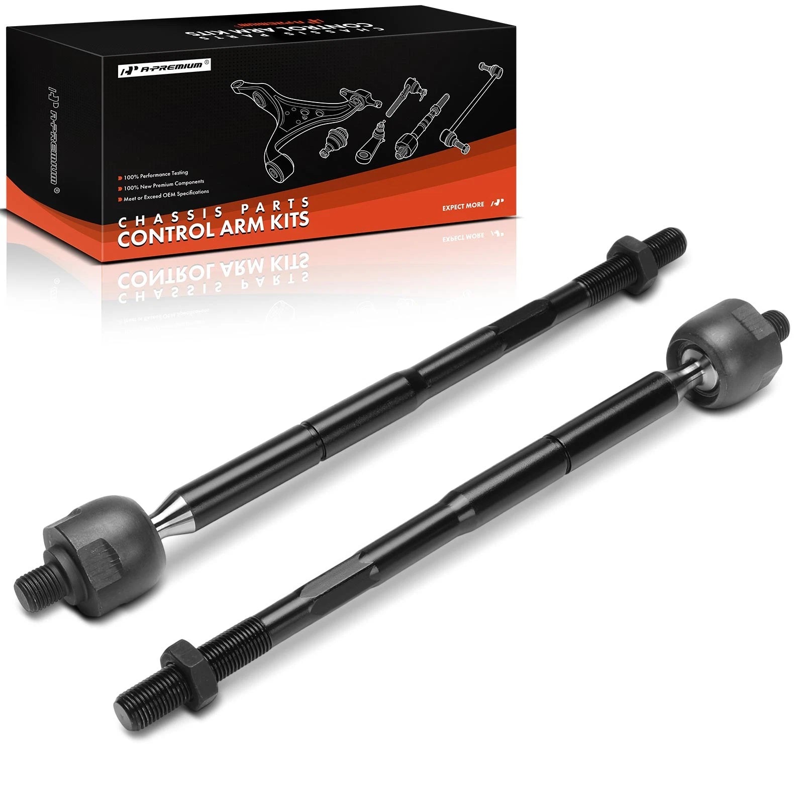 2X Tie Rod End Front Inner for Jeep Compass (2017–2021)