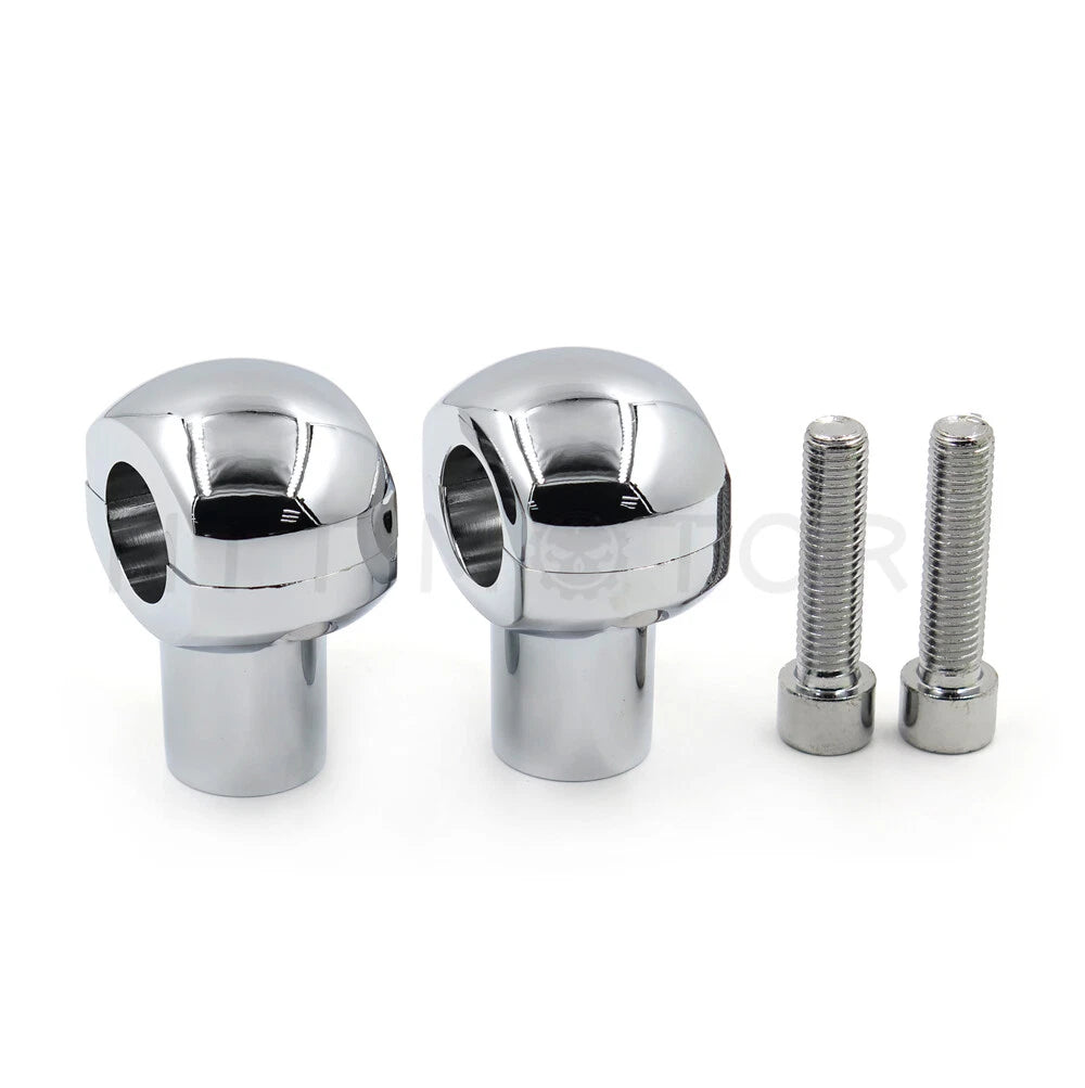 1" Chrome Handlebar Riser for Honda Suzuki Yamaha Kawasaki (Fit)