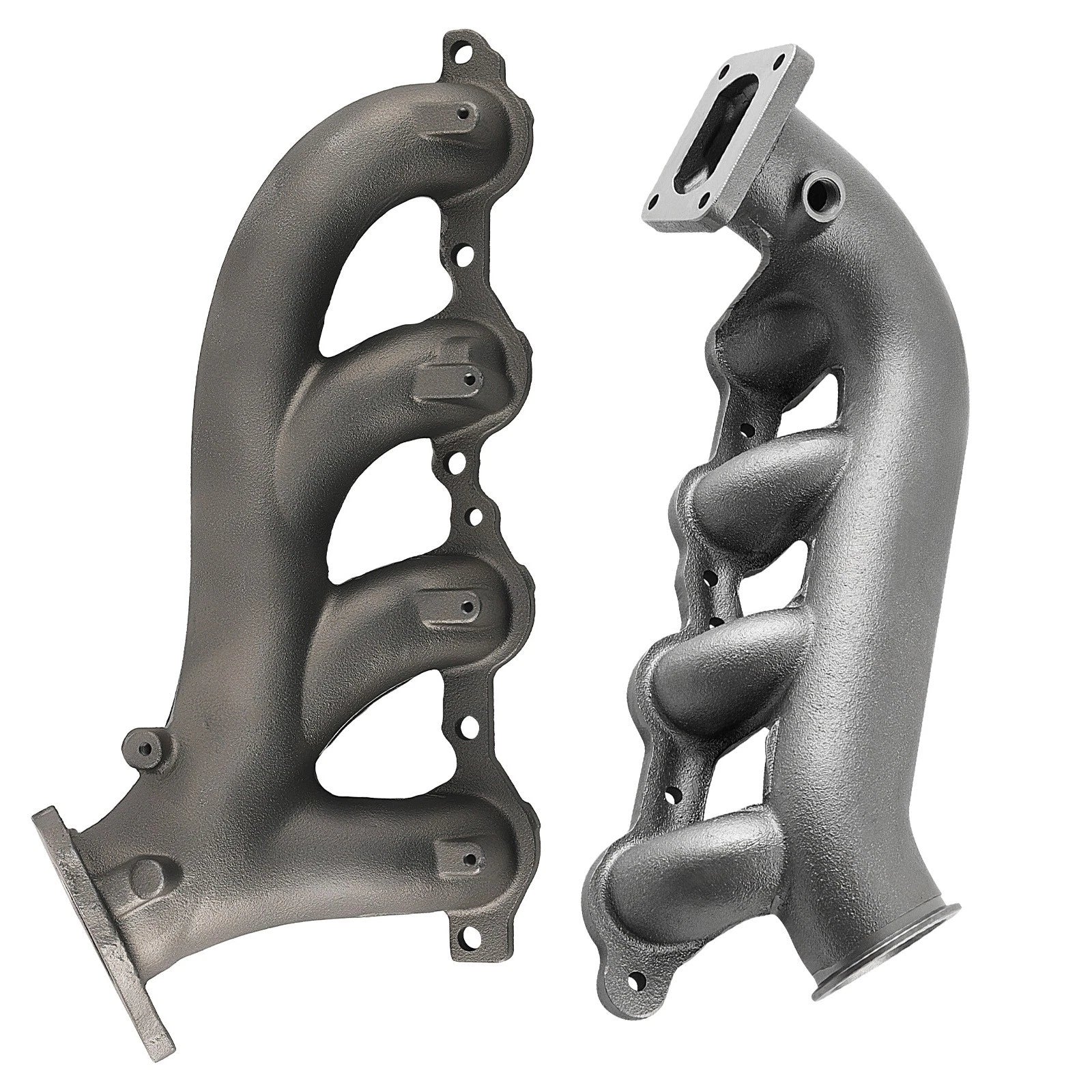 Pair Turbo Exhaust Manifold for GMC Sierra, Chevy Silverado (2000-2006)