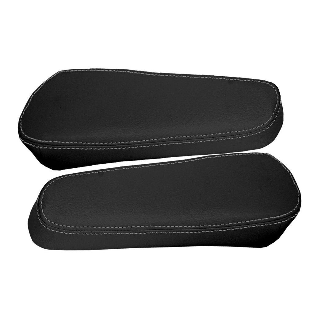 PVC Leather Armrest Cover for Honda CR-V (2010–2014) Gray Stitch