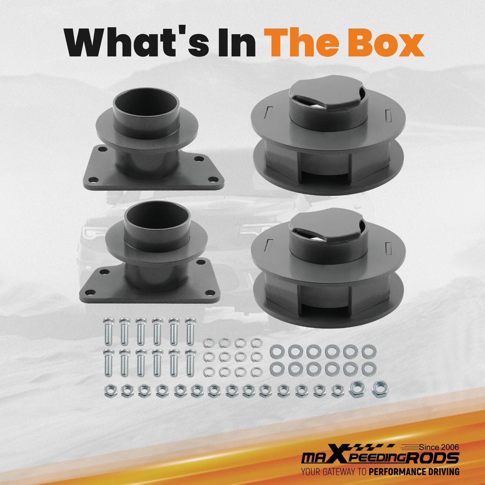 2.5" Front 2" Rear Leveling Lift Kit for Jeep Liberty KK (2008–2013)