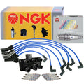 Set of 6 NGK Ignition Coil Wires & Laser Iridium Spark Plugs for Mazda B3000 (1994–2006)