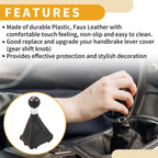 5 Speed Gear Shift Knobs with Boot Dust Cover for Audi A3 (2000–2013)