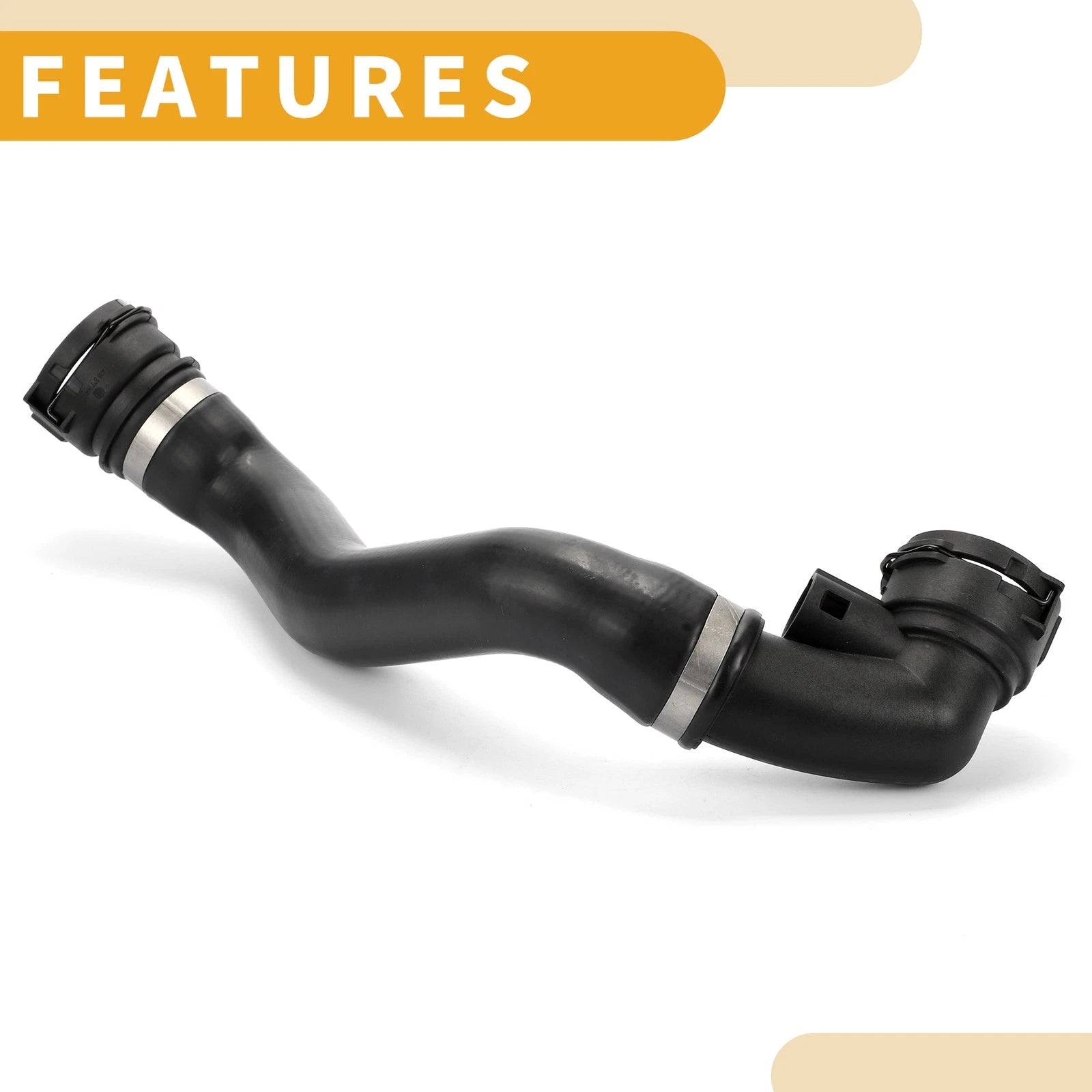 Radiator Hose for BMW E53 X5 (2001–2006) No. 11537508688 Rubber Black