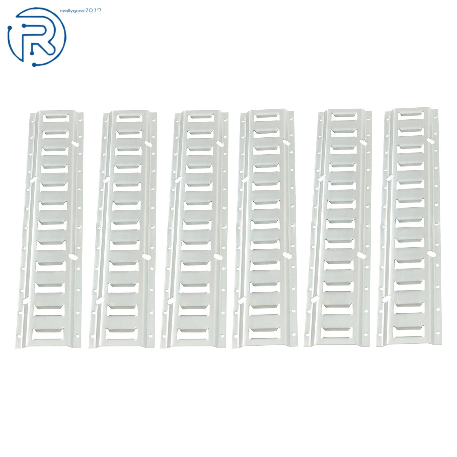 Set of 6 E Track Tie Down Rails for Vans ATV (Portable, Galvanized)