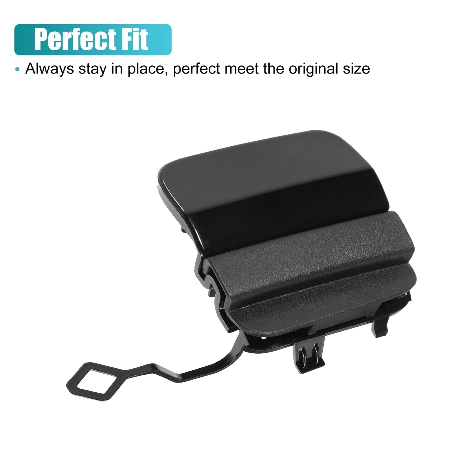 Rear Bumper Tow Hook Cover for Mercedes Benz C-Class (2015–2021) No.A2058853303 Black