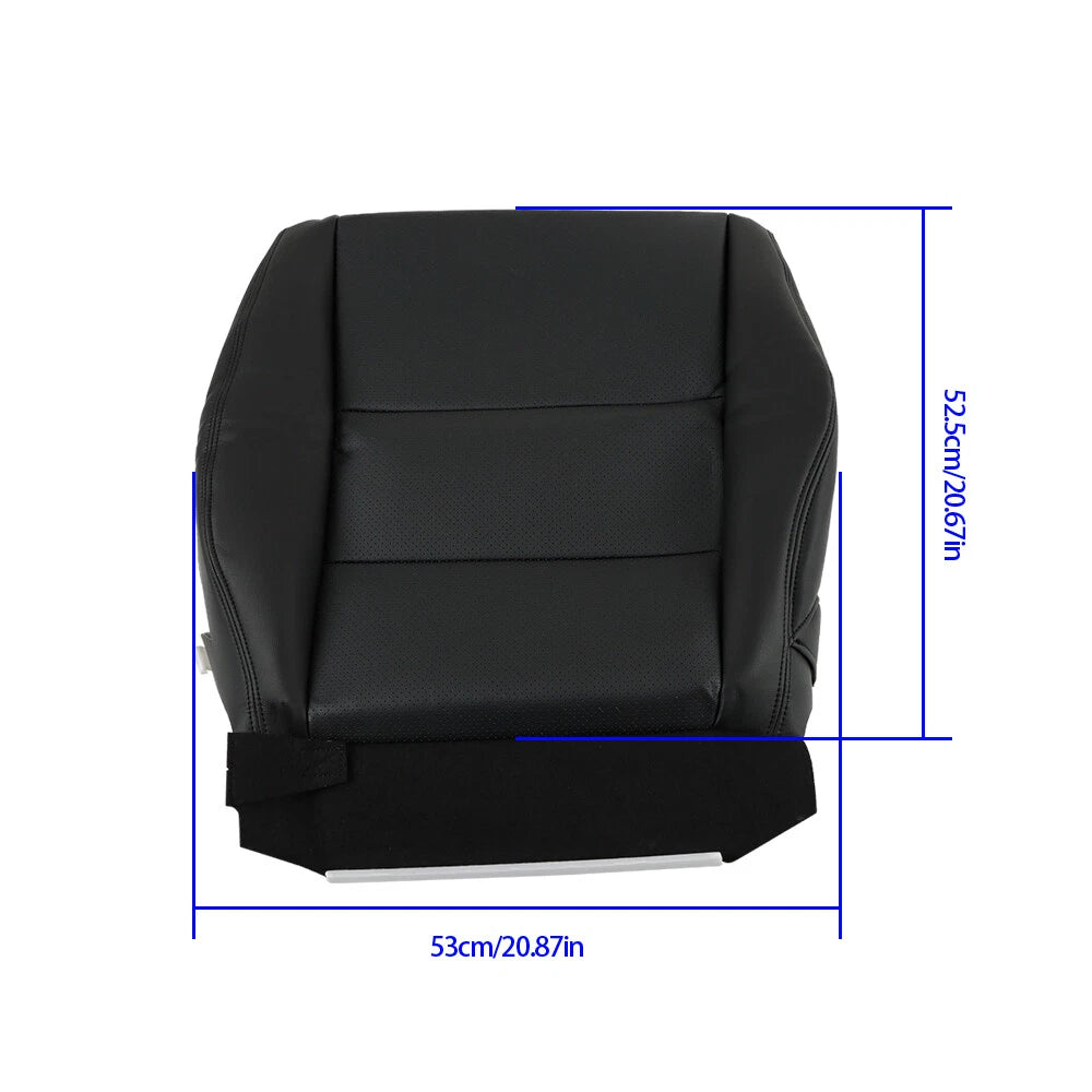 Leather Seat Cover for Acura RDX (2007-2012) Black Driver Bottom
