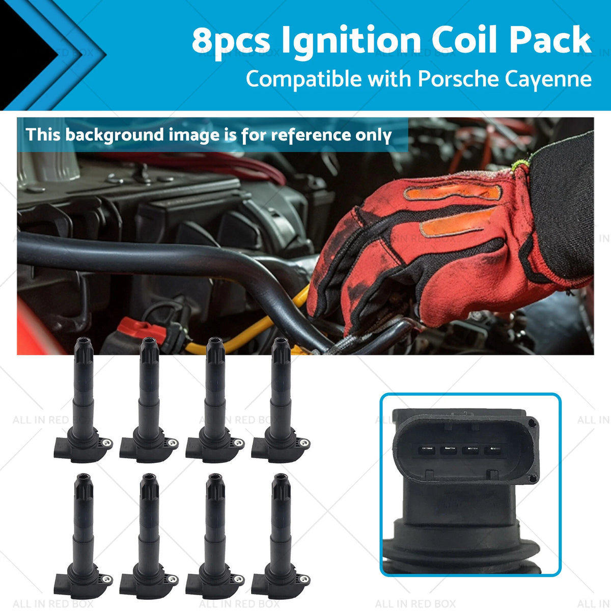 8X Ignition Coil Pack for Porsche Cayenne 9PA (2003–2006) 4.5L