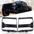 Headlight Trim Bezel Cover for Chevy Silverado 1500 (2016–2018) Black