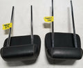 Set of 2 Rear 3rd Row Headrests for Ford Flex (2009–2012) Black Leather