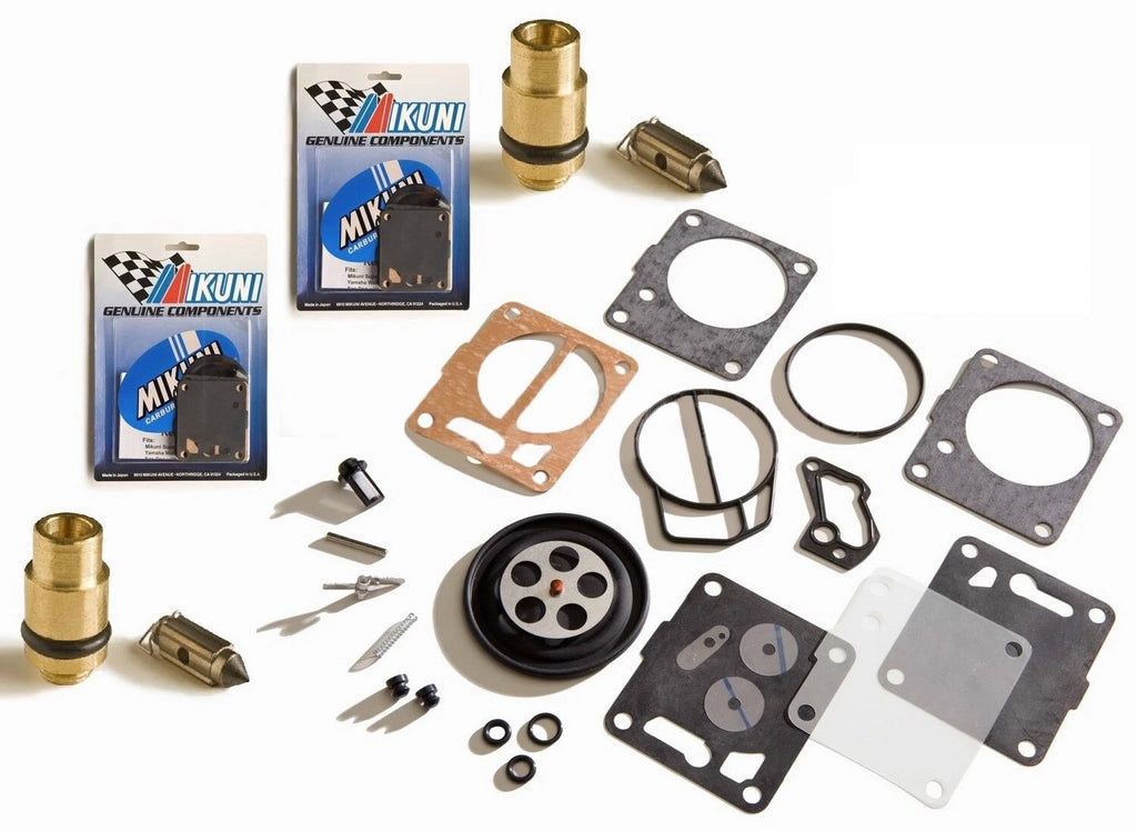 Mikuni Dual Carb Rebuild Kit & Needle Seat for Yamaha GP 800 800R (1998–2005)
