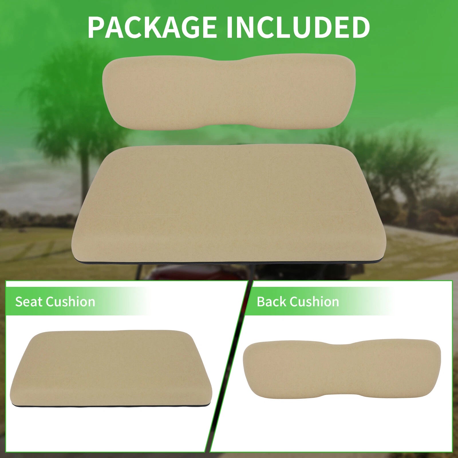 Front Cushion Set for Club Car DS (2000–2023)