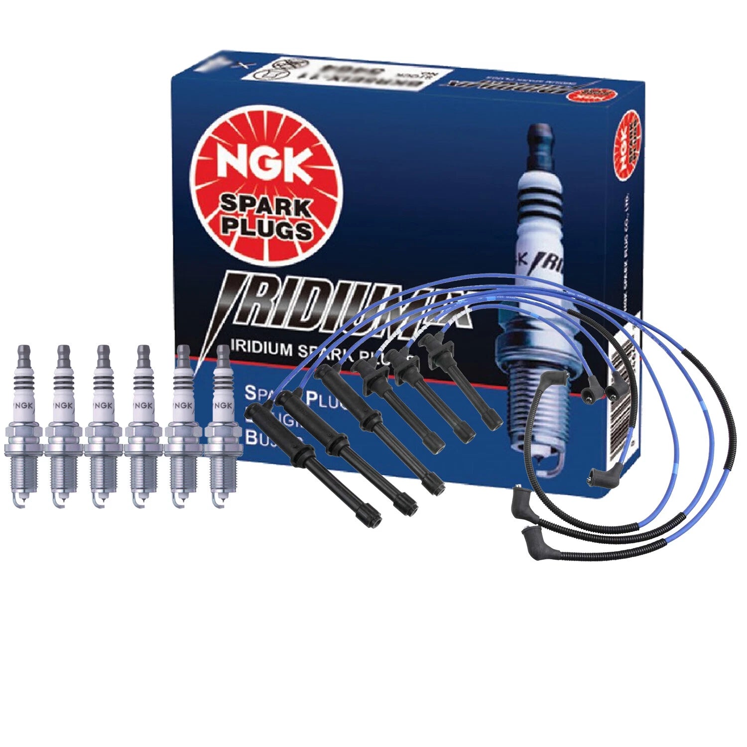 Set of 6 NGK Iridium IX Spark Plugs for Mazda 626 MX-6 Millenia (1993–2002)
