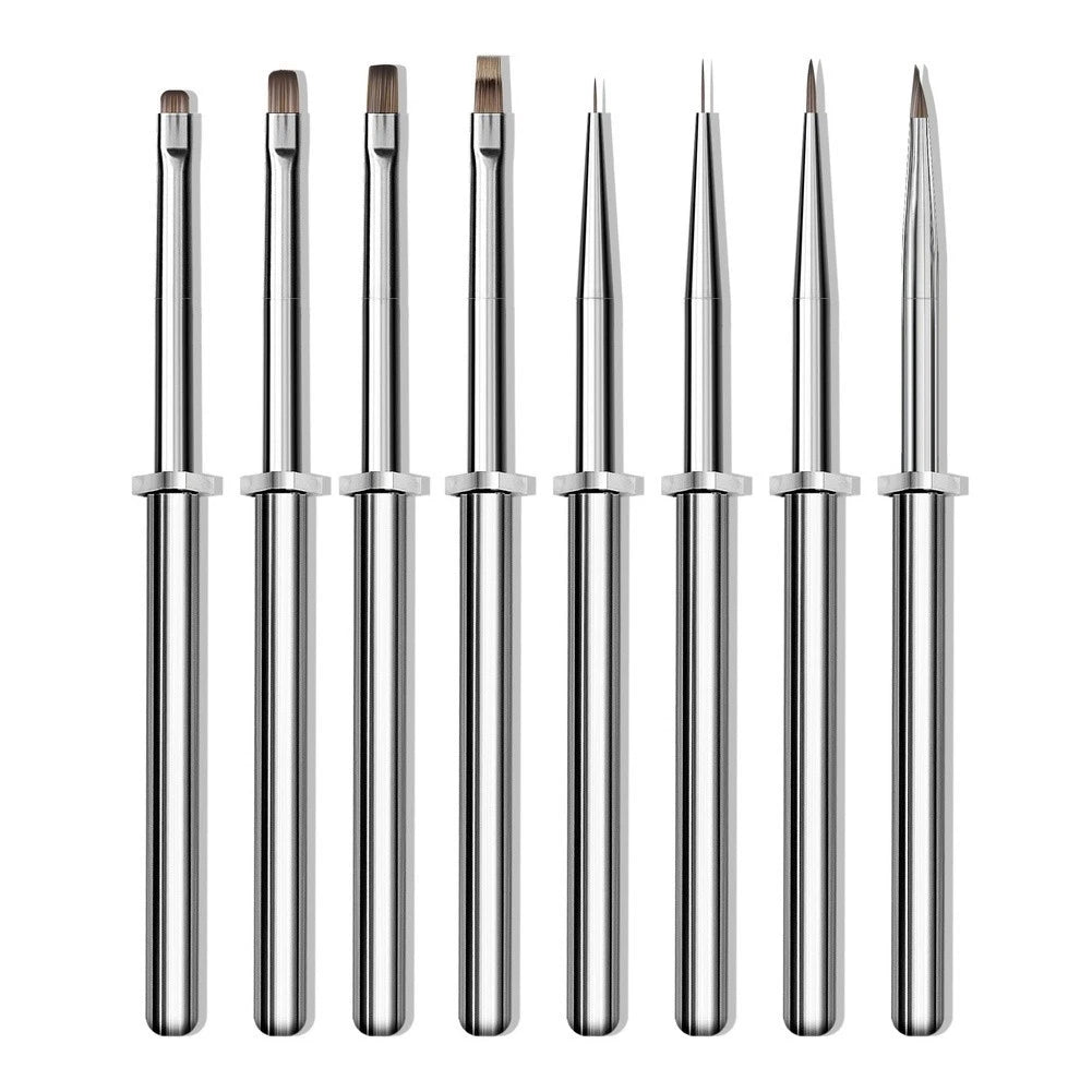 Set of 7 Nail Art Brushes for Manicure Painting Tools