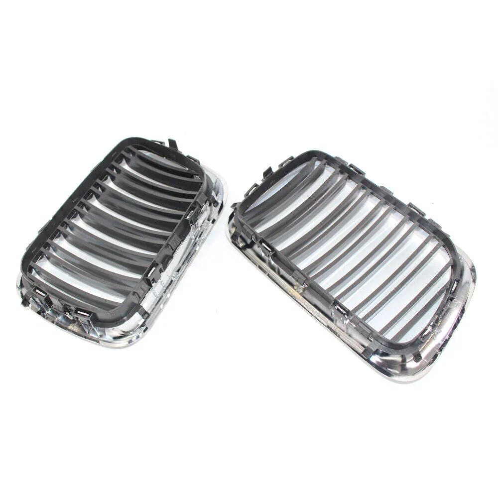 Chrome Frame Black Front Kidney Grille for BMW E36 (1997–1999)
