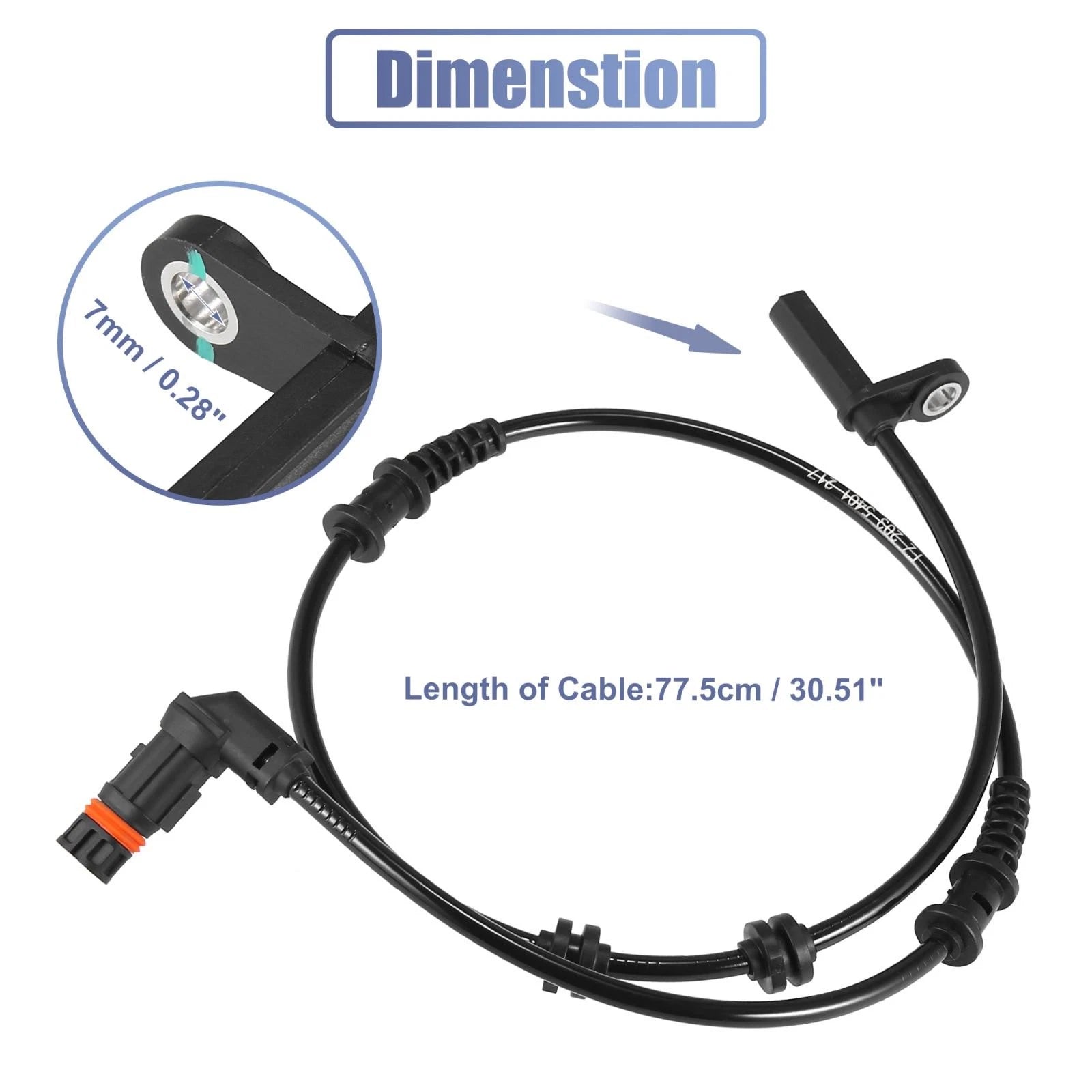 ABS Wheel Speed Sensor 2035401217 for Mercedes-Benz C280 C350 (2001–2007)