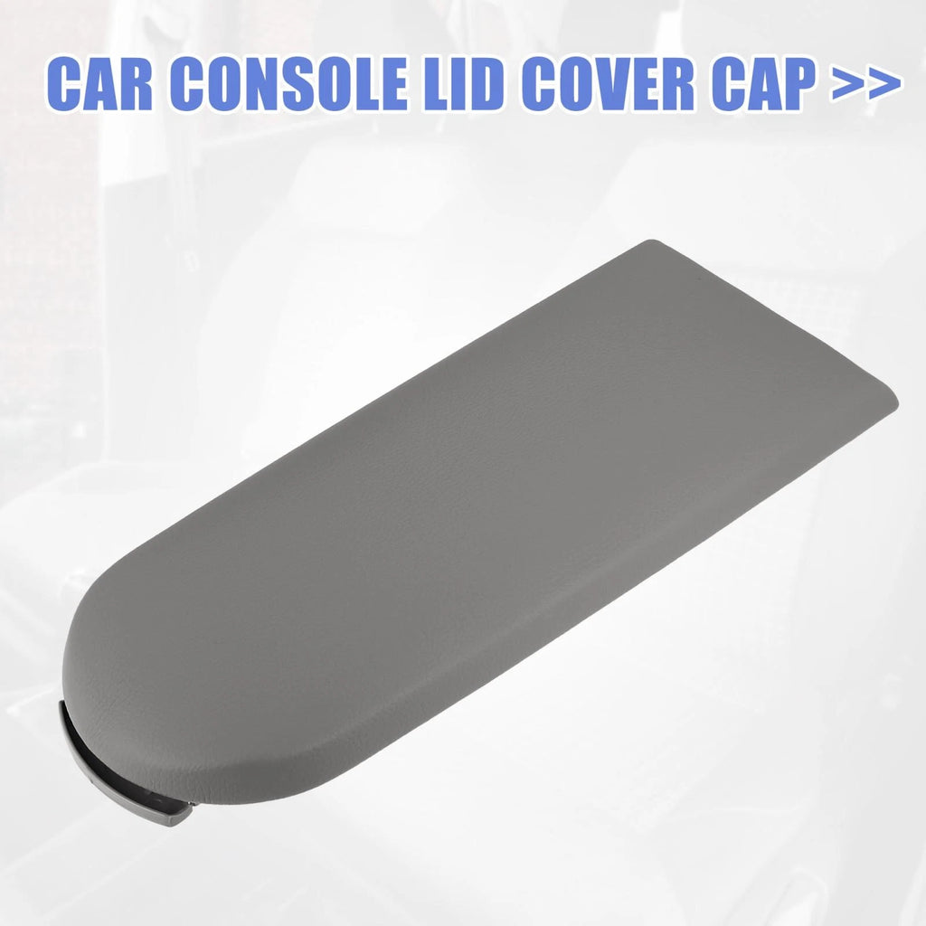 Center Console Armrest Cover Cap for VW Jetta Golf (2010–2018) - Grey PU Leather