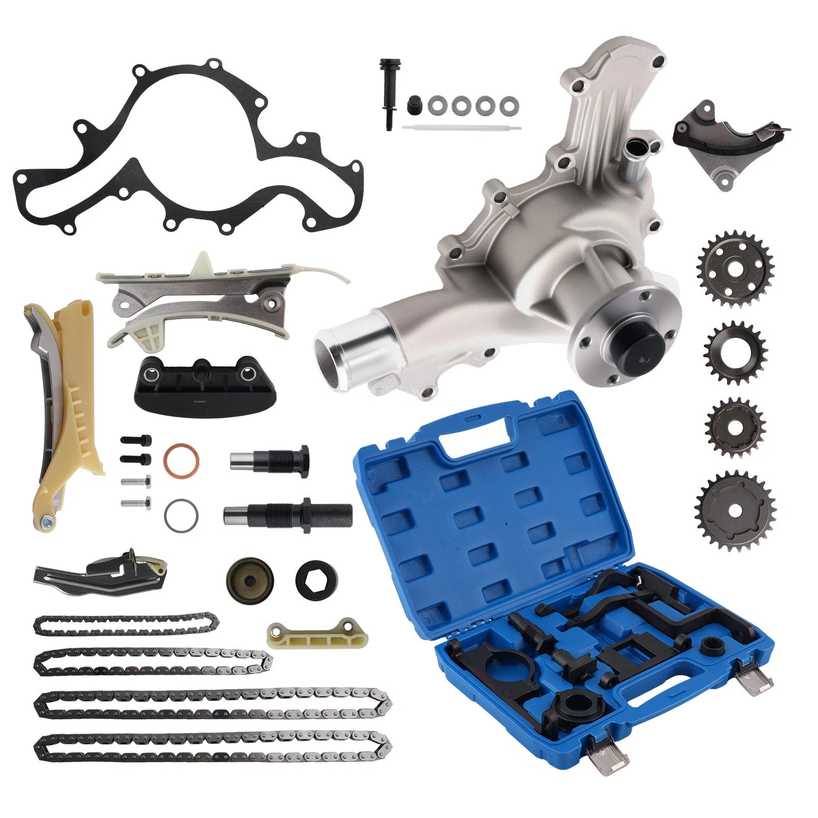 Water Pump Timing Chain Kit for Mercury Mountaineer 4.0L SOHC (1998–2010)