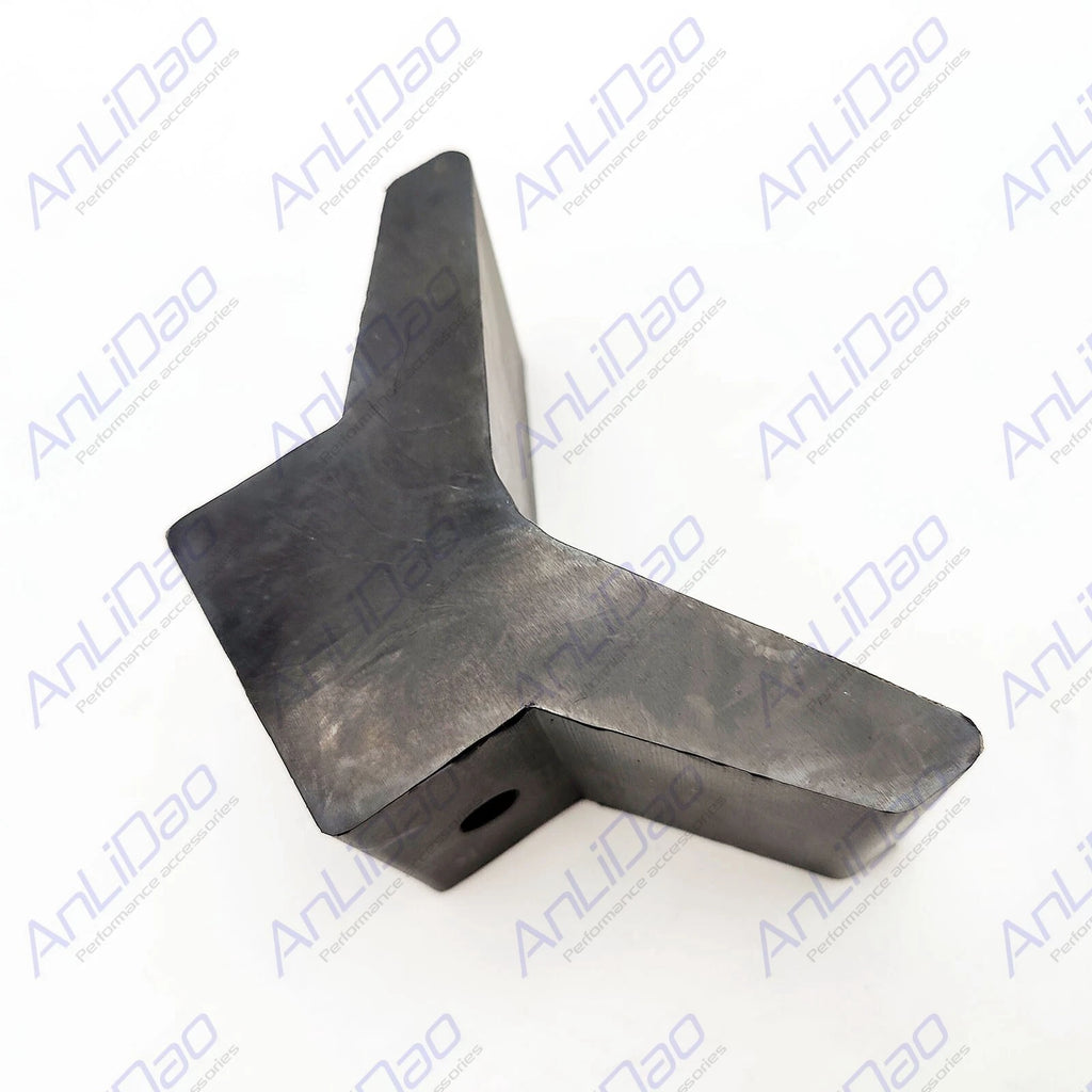 3 Inch Mounting Width V Bow Stop for Boat Trailer (Black Rubber)