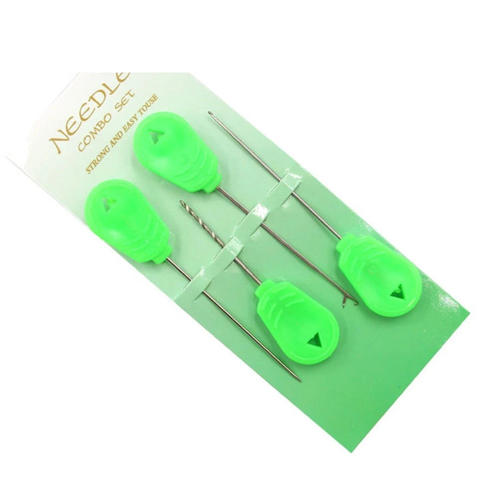 4 Piece Baiting Needle Set for Fishing Tackle (Plastic, Stainless Steel)