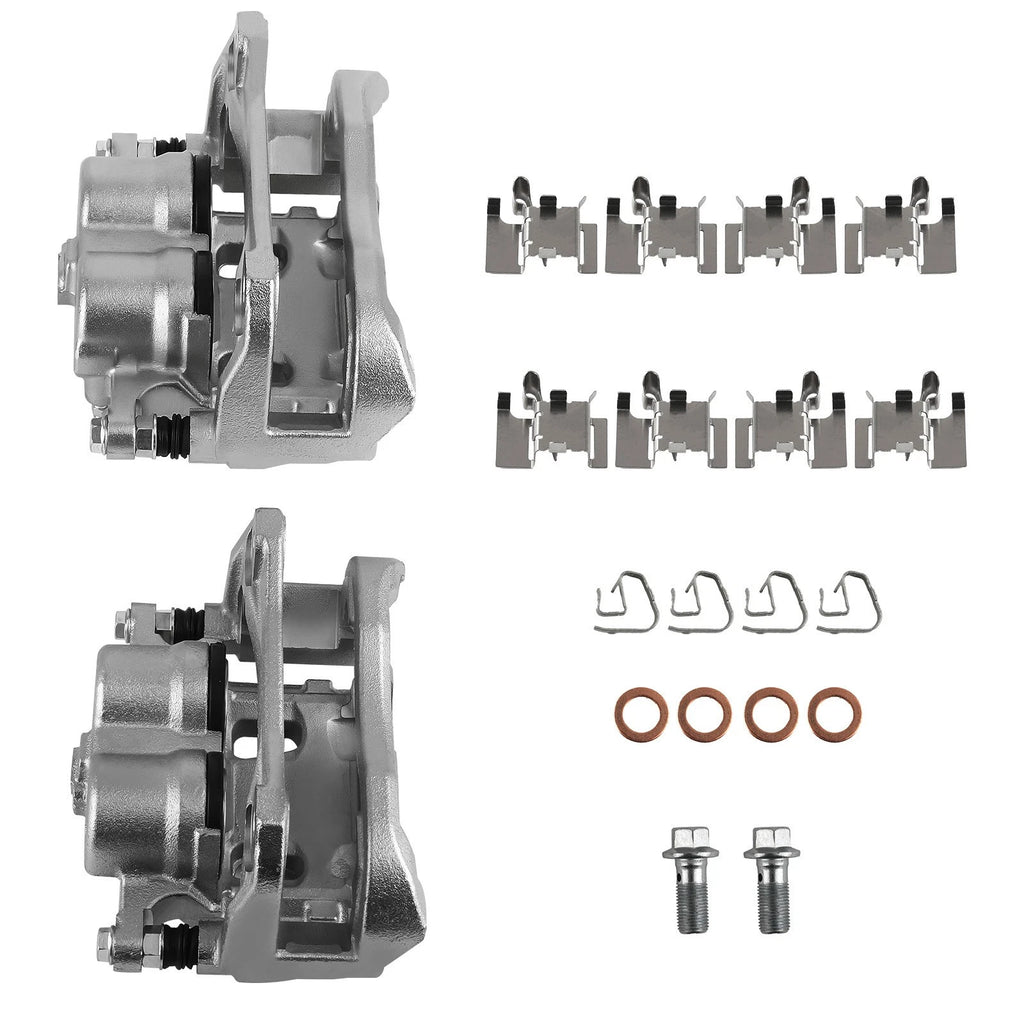 2X Front Brake Calipers w/ Bracket for Toyota Highlander Sienna (2010–2020)