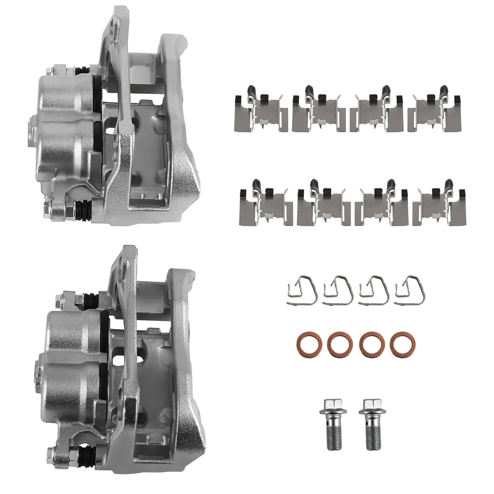 2X Front Brake Calipers w/ Bracket for Toyota Highlander Sienna (2010–2020)