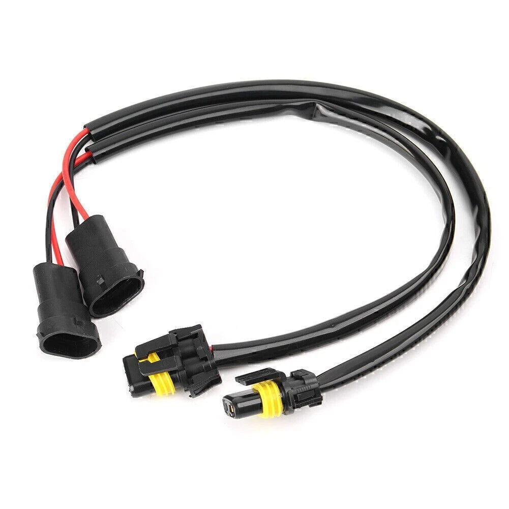 Set of 2 H11 H8 to 9006 Conversion Harness Adapter Cables for Headlight