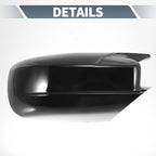 Pair Rearview Mirror Cover Overlay Gloss Black for Dodge Charger (2011–2021)