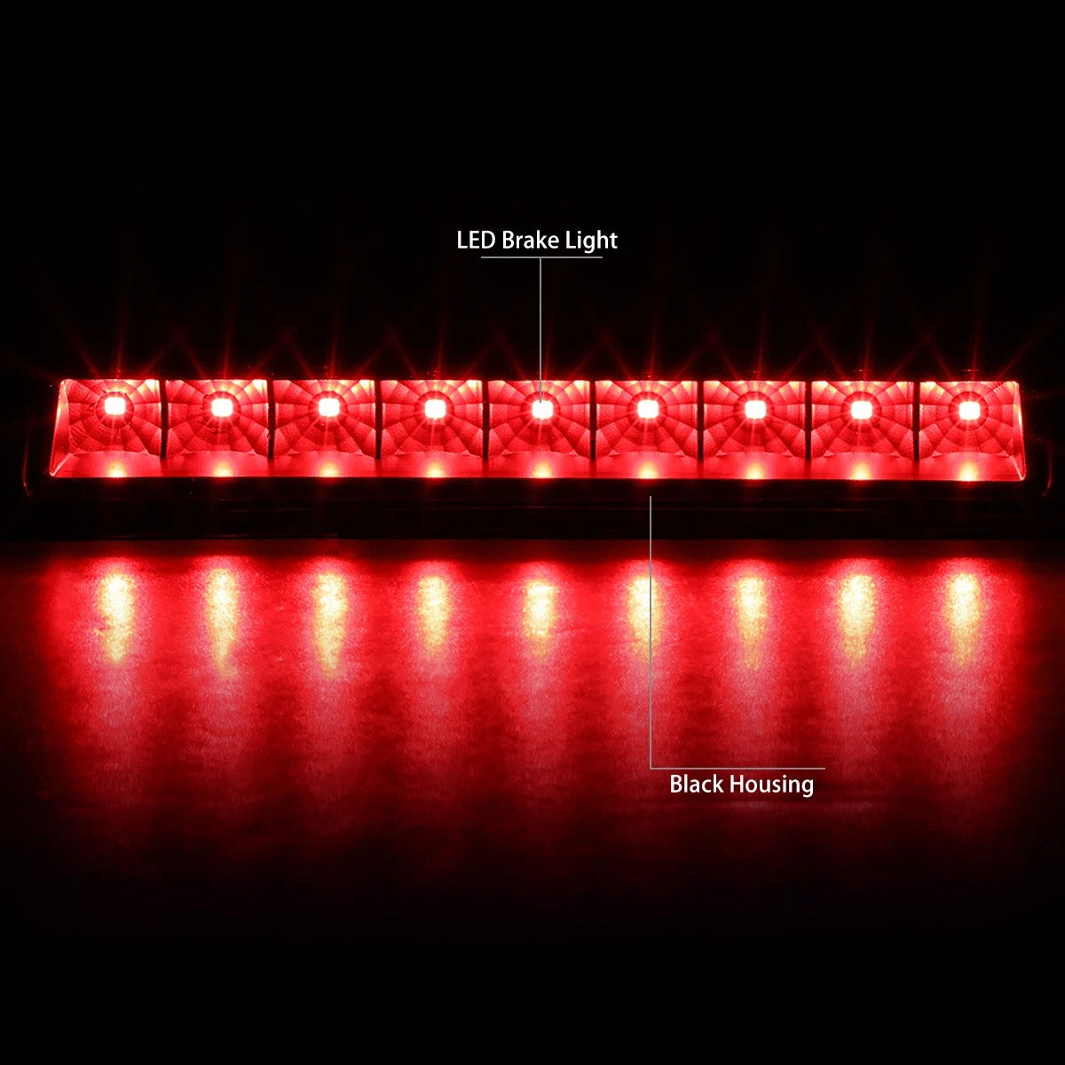 Full LED High Mount Third Tail Brake Light for Honda Ridgeline (2006–2014)