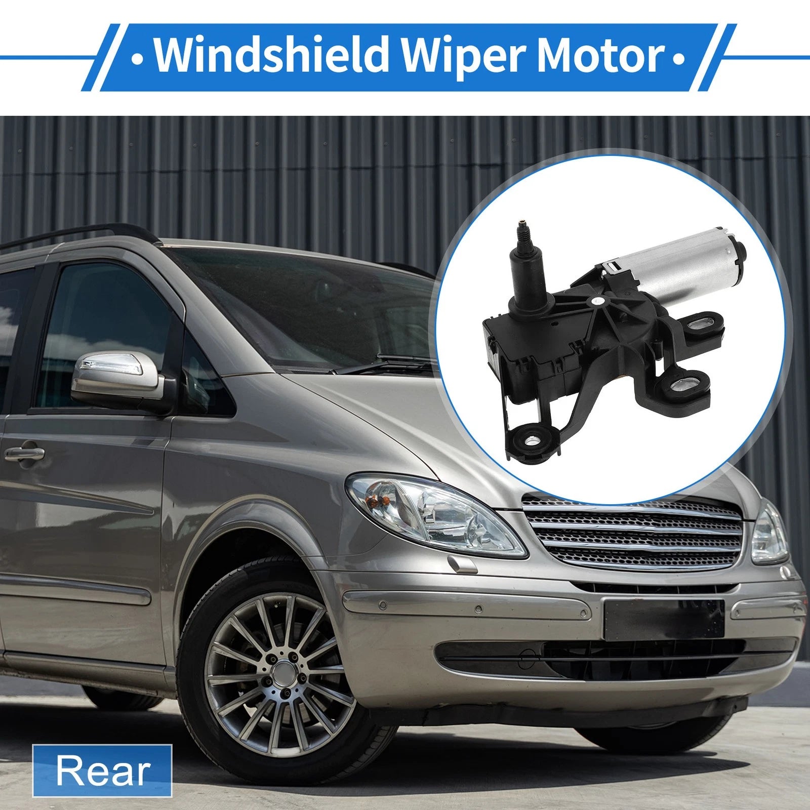 Rear Windshield Wiper Motor for Mercedes-Benz Viano (2003–2004) No. 6398200408