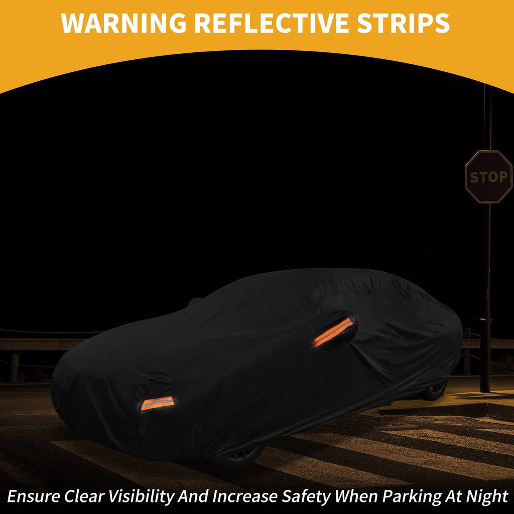 Waterproof Car Cover for BMW i4 (2022–2023) Black 190T-PU with Zipper
