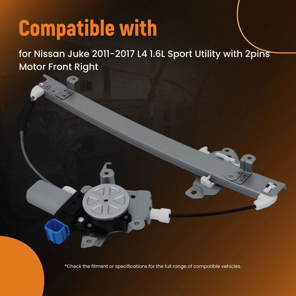 Front Right Window Regulator with Motor for Nissan Juke (2011-2017)