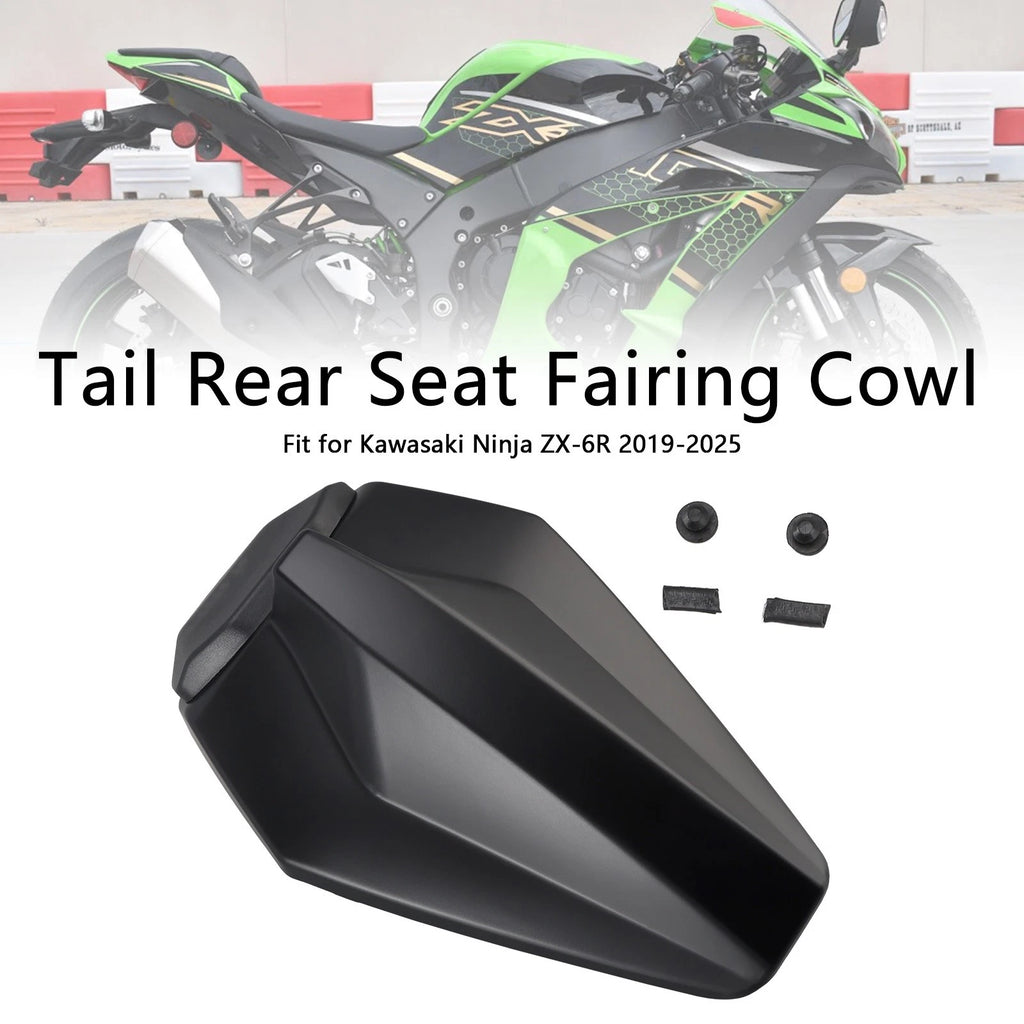Racing Tail Rear Seat Fairing Cowl for Kawasaki ZX6R (2019–2025) Matt Black