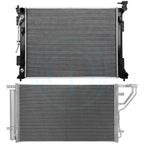 Aluminum Radiator & AC Condenser Cooling Kit for Kia Optima (2016–2018)