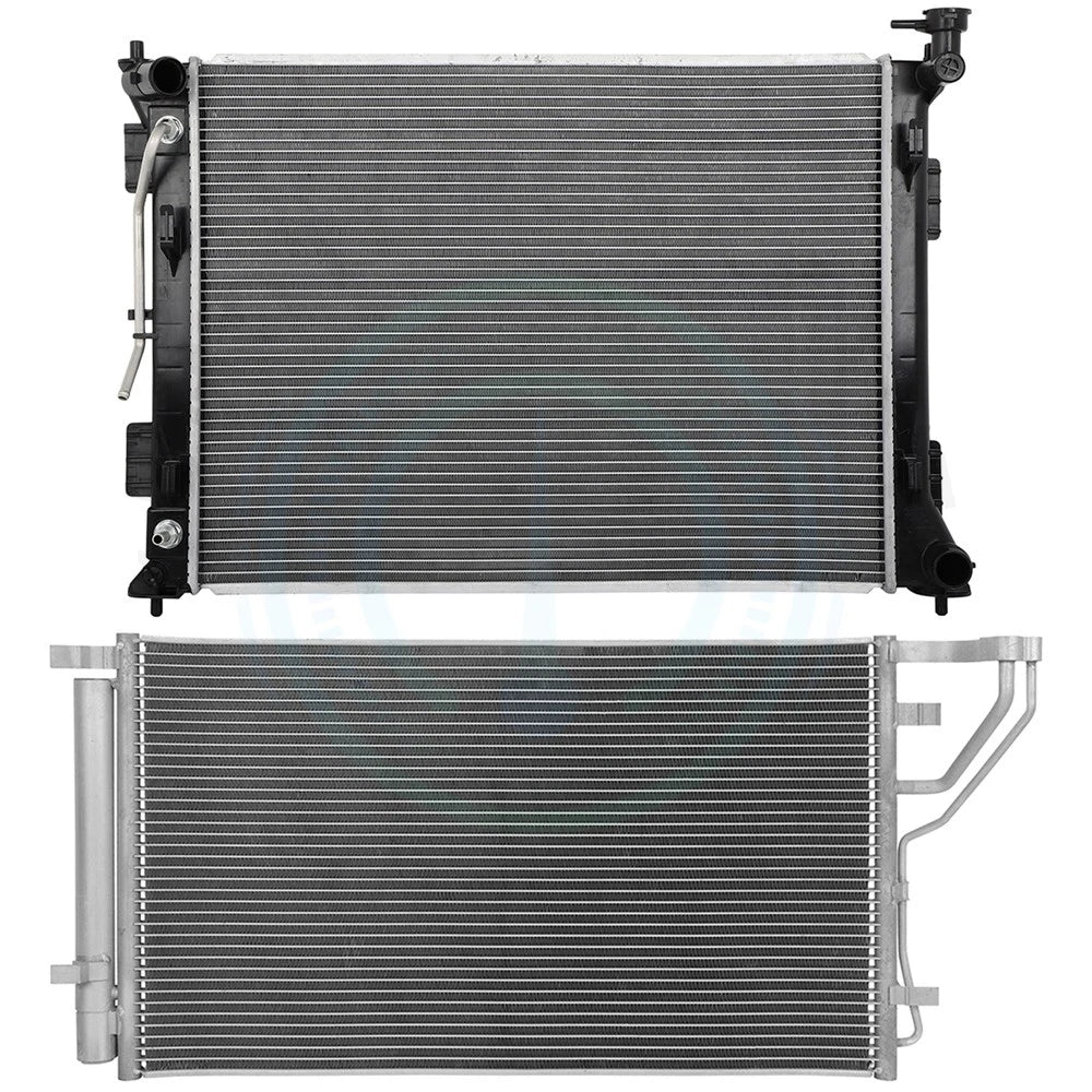Aluminum Radiator & AC Condenser Cooling Kit for Kia Optima (2016–2018)