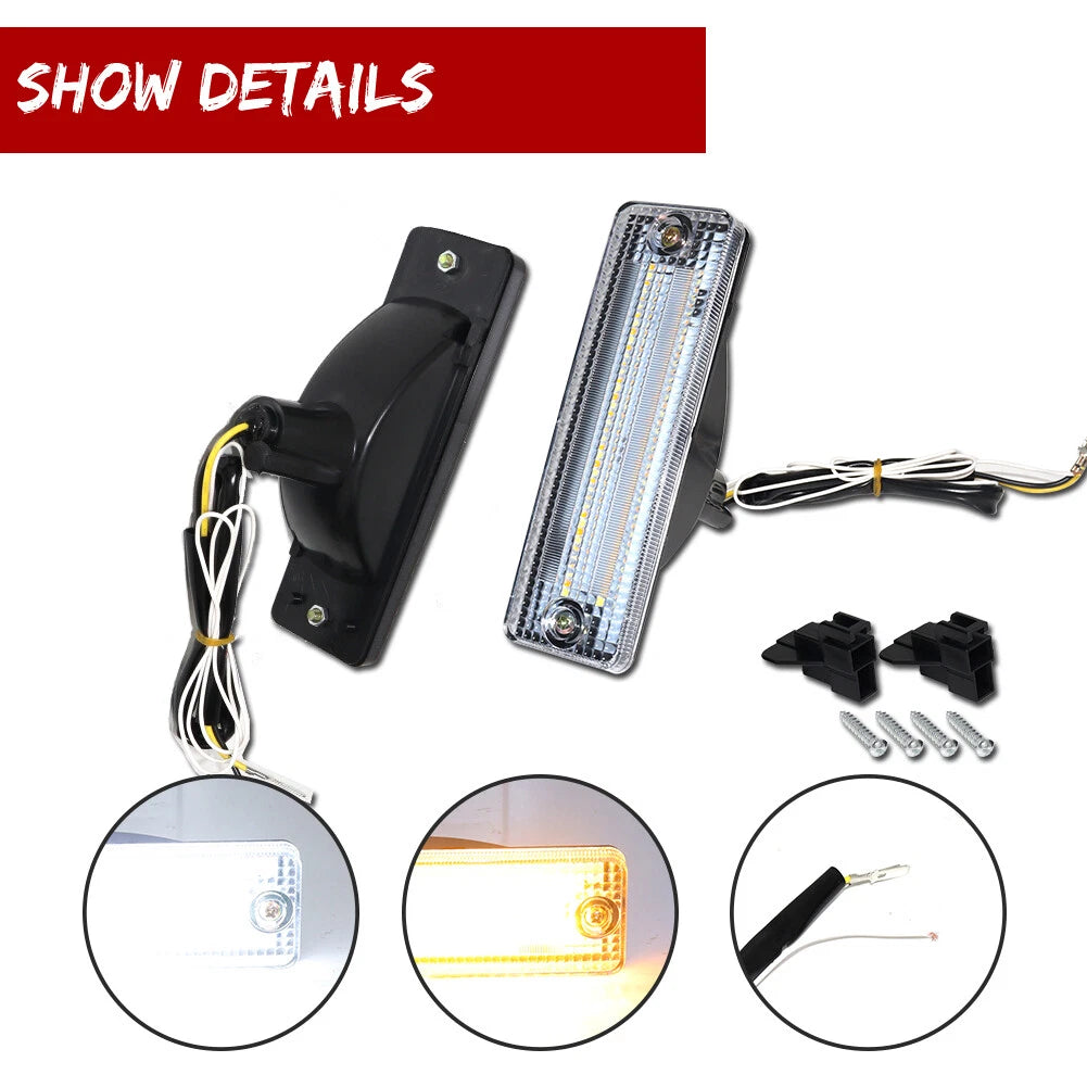 Switchback LED Turn Signal Lights for Mazda 323 626 Pickup Truck