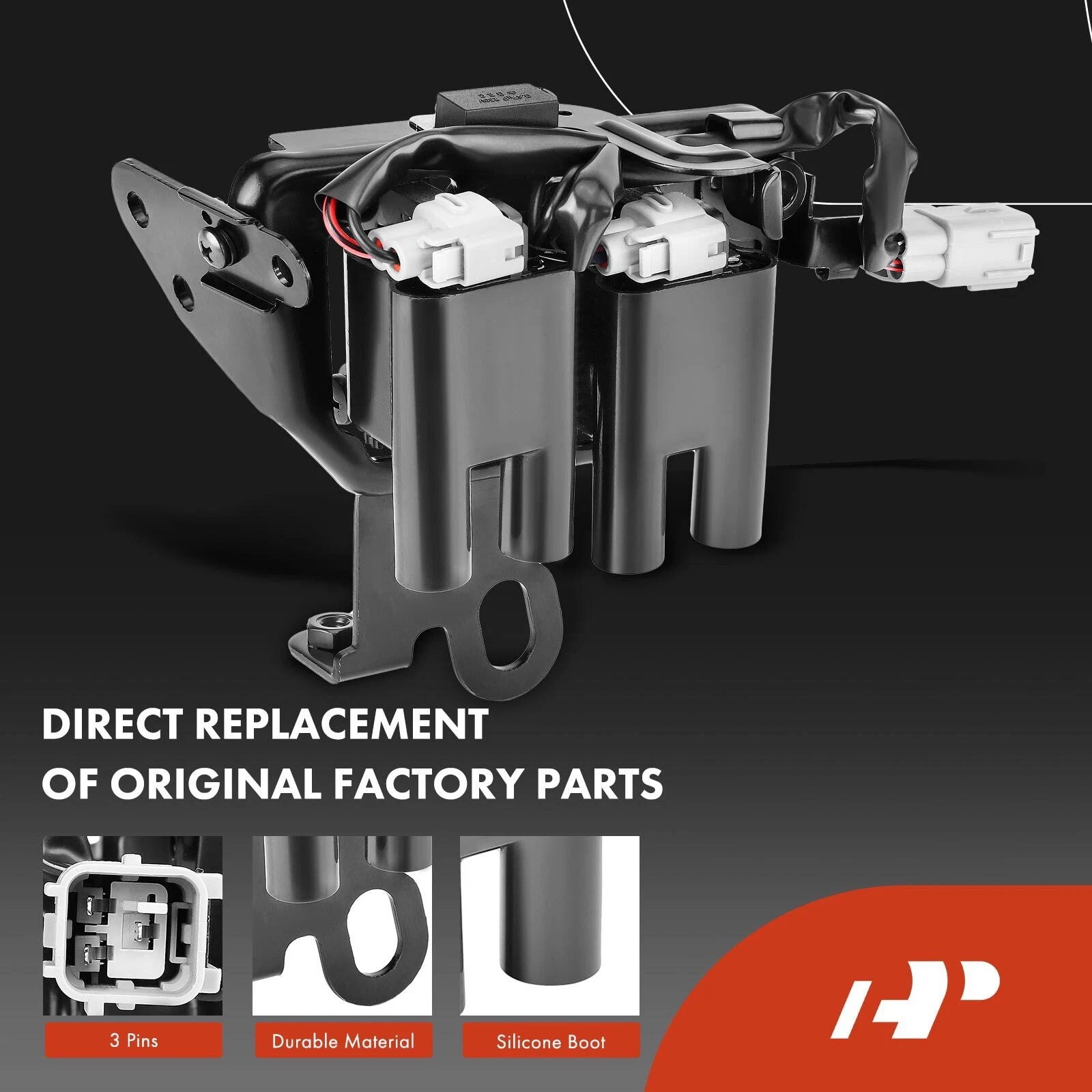 Ignition Coil & Iridium Spark Plugs Set for Hyundai Elantra (2003-2006)