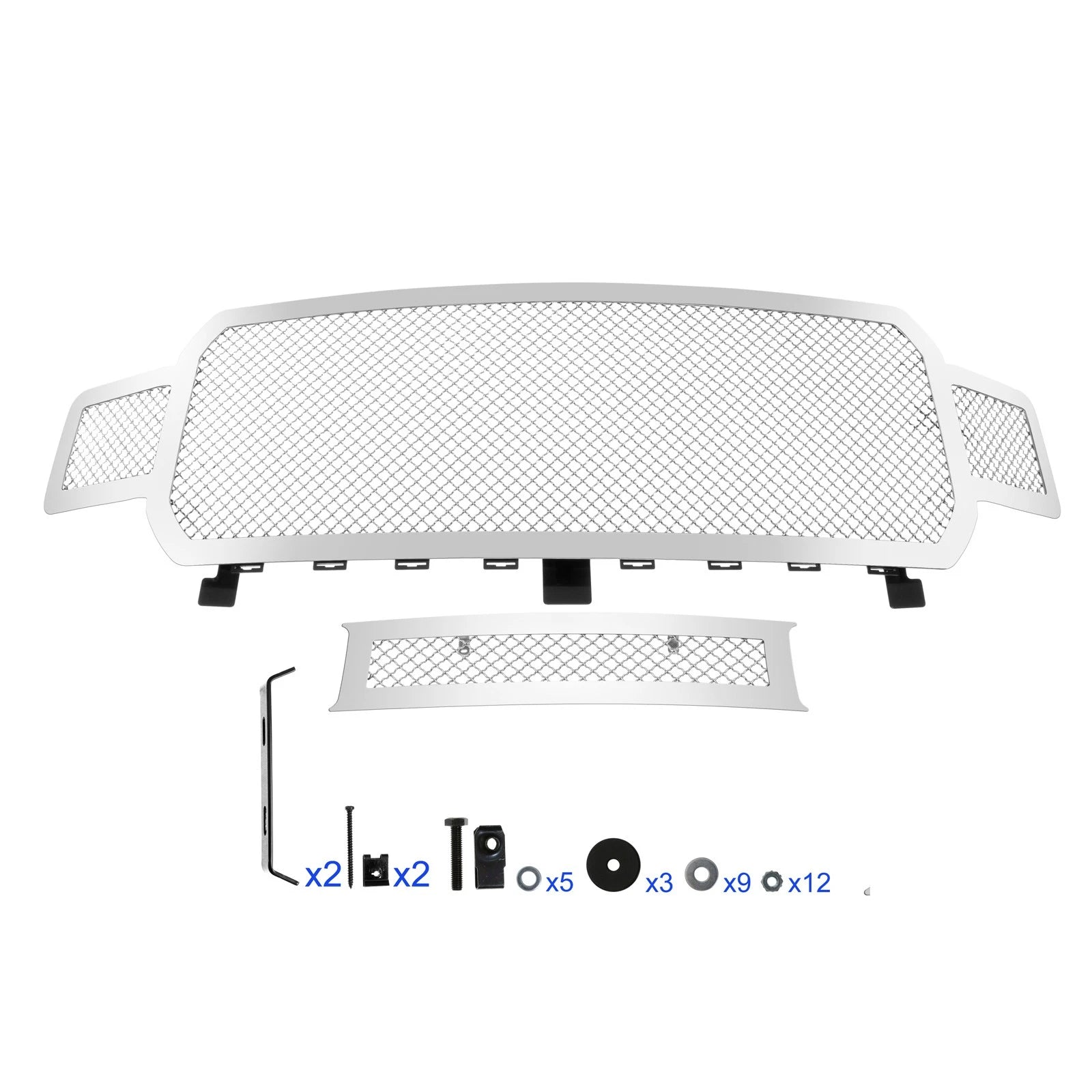 Stainless Steel Chrome Mesh Grille Insert for Ford F-150 (2018-2020)